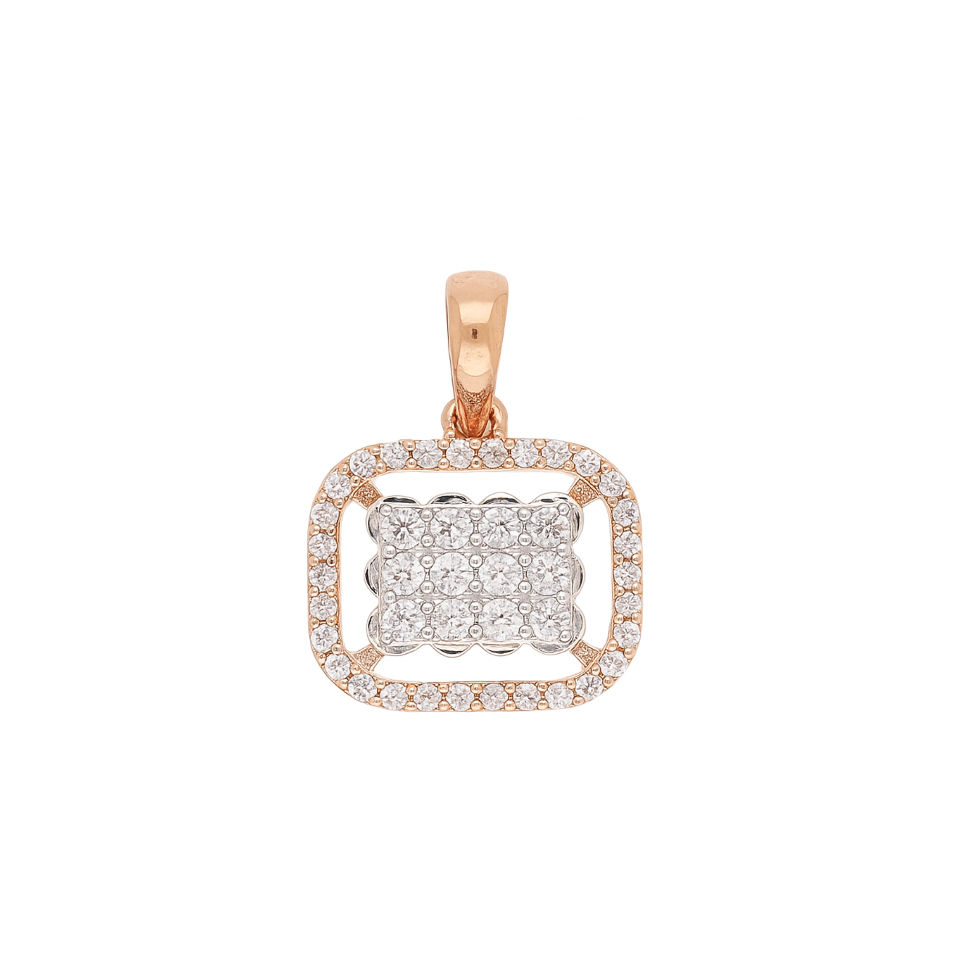 Brilliance Crest Halo Lab Grown Diamond Pendant