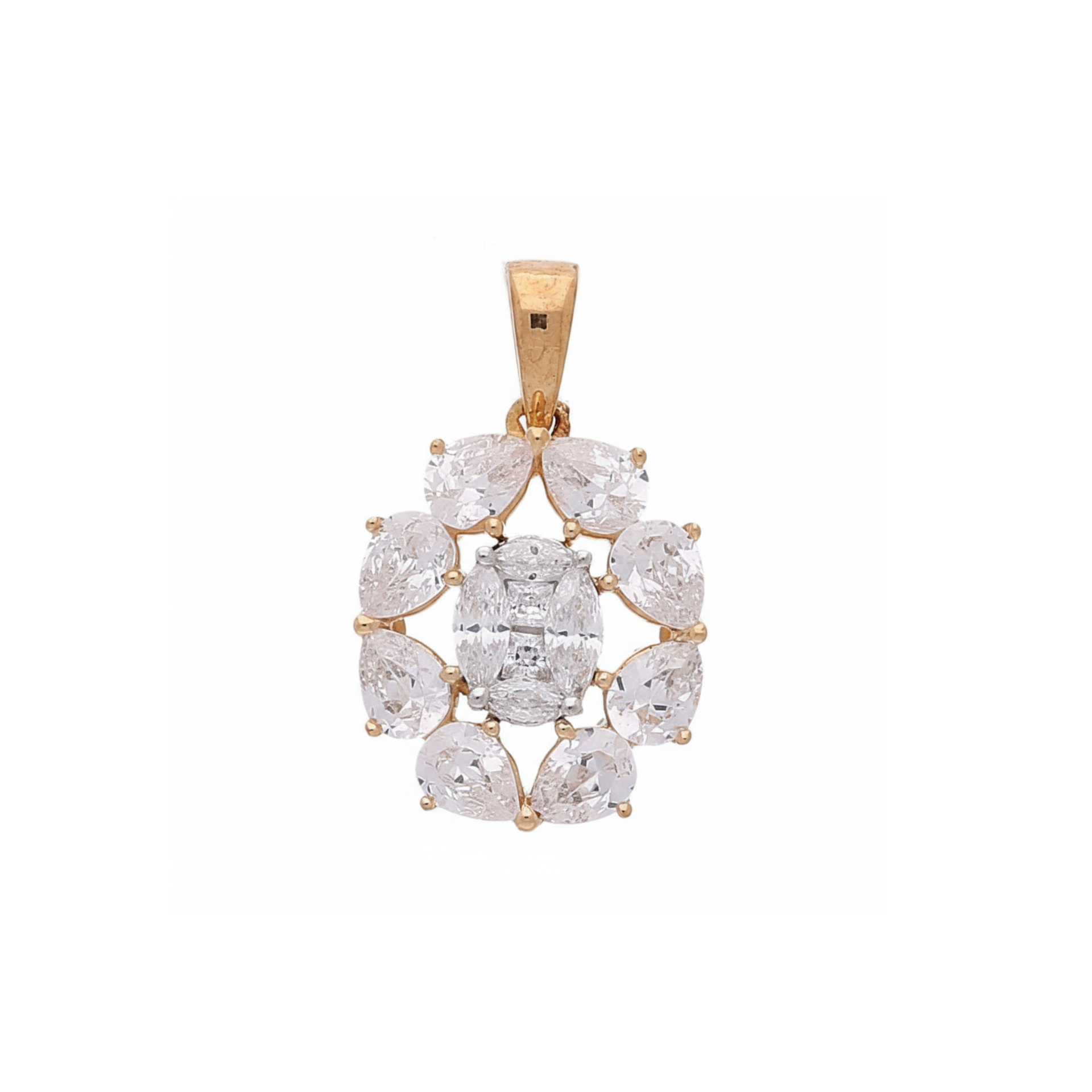 Queen’s Grace Halo Lab Grown Diamond Pendant