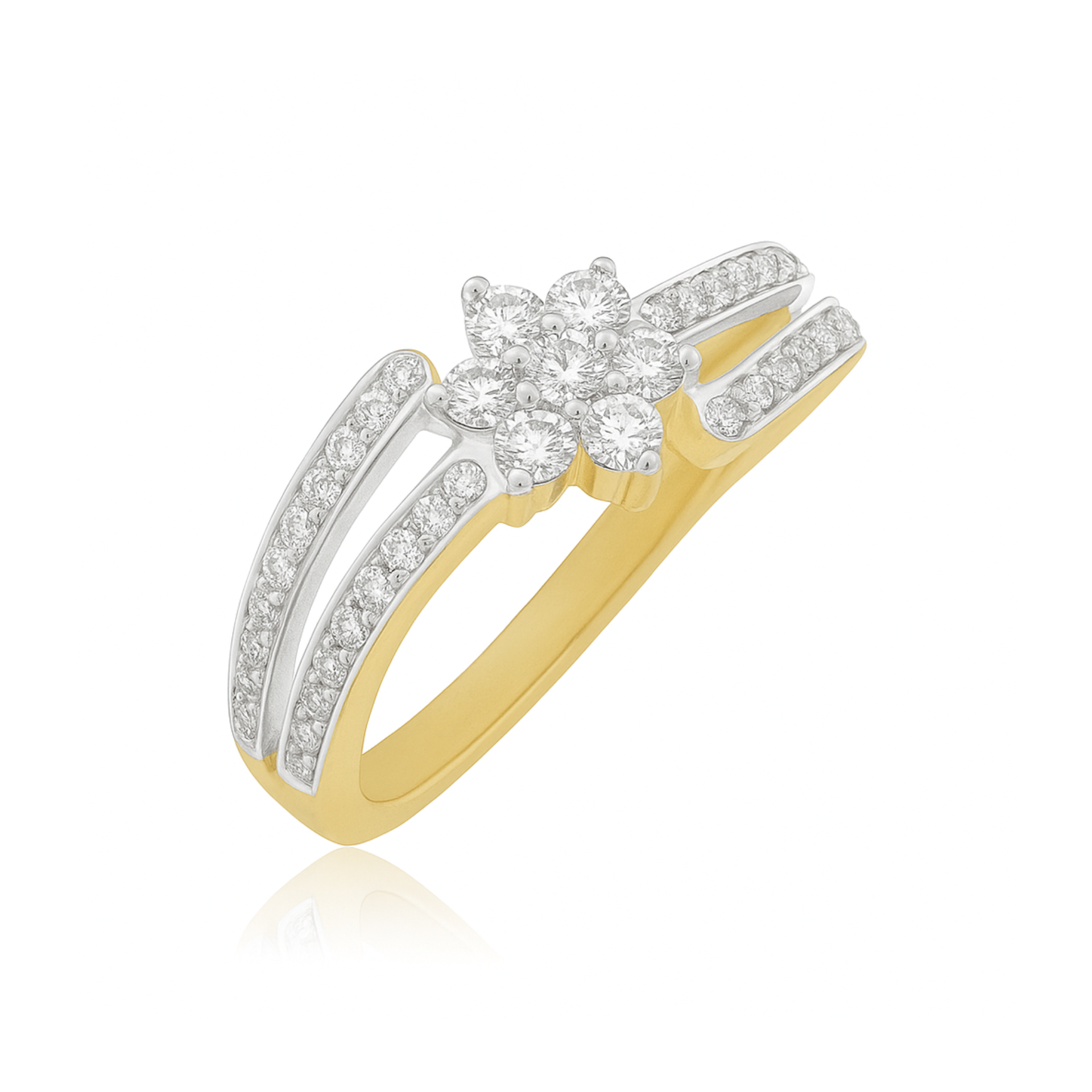 Blossom Trace Lab Grown Diamond Ring