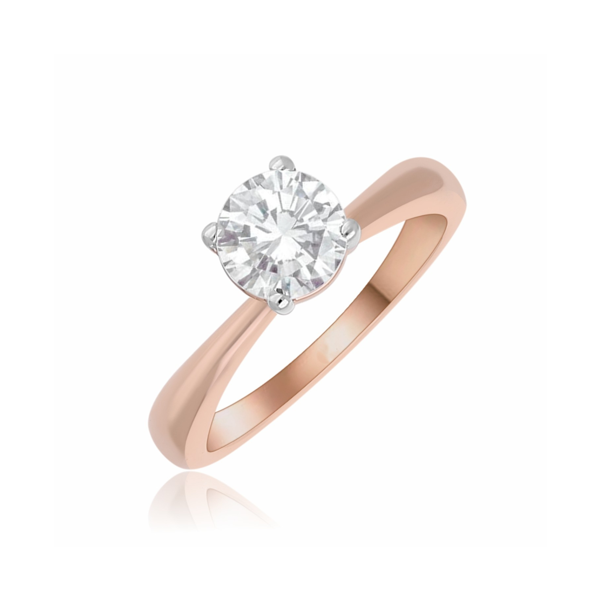 Purewave Solitaire Lab Grown Diamond Ring