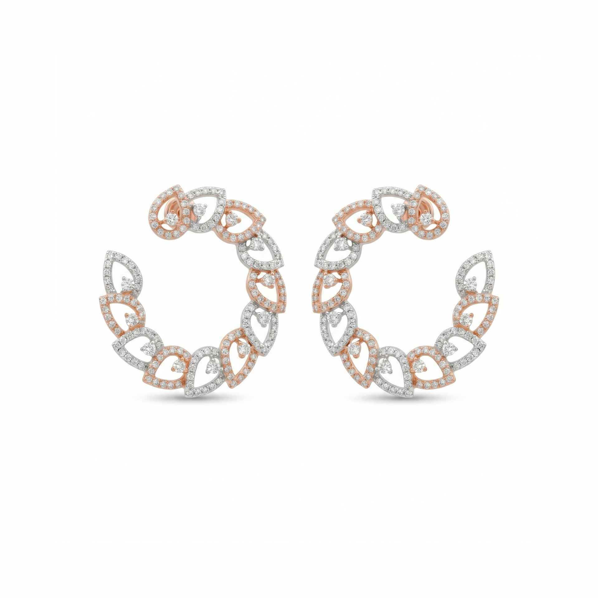 Aurelia Petal Lab Grown Diamond Earrings