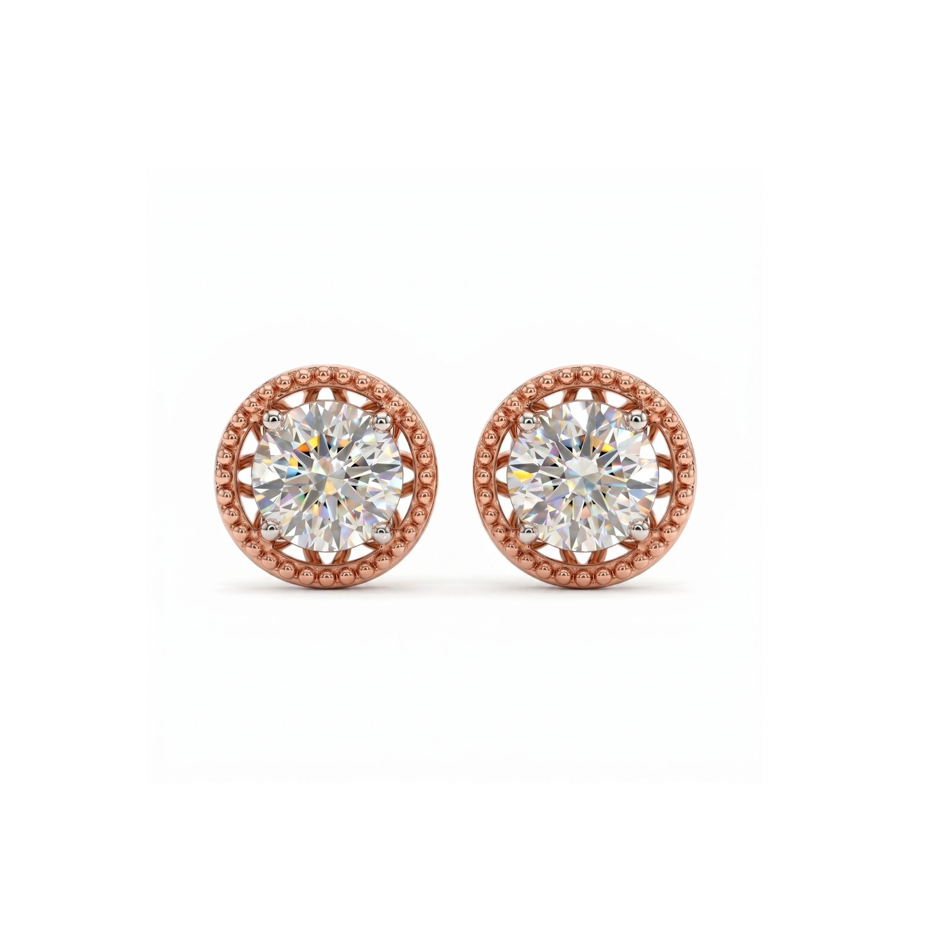 Bella Bead Lab Grown Diamond Earrings