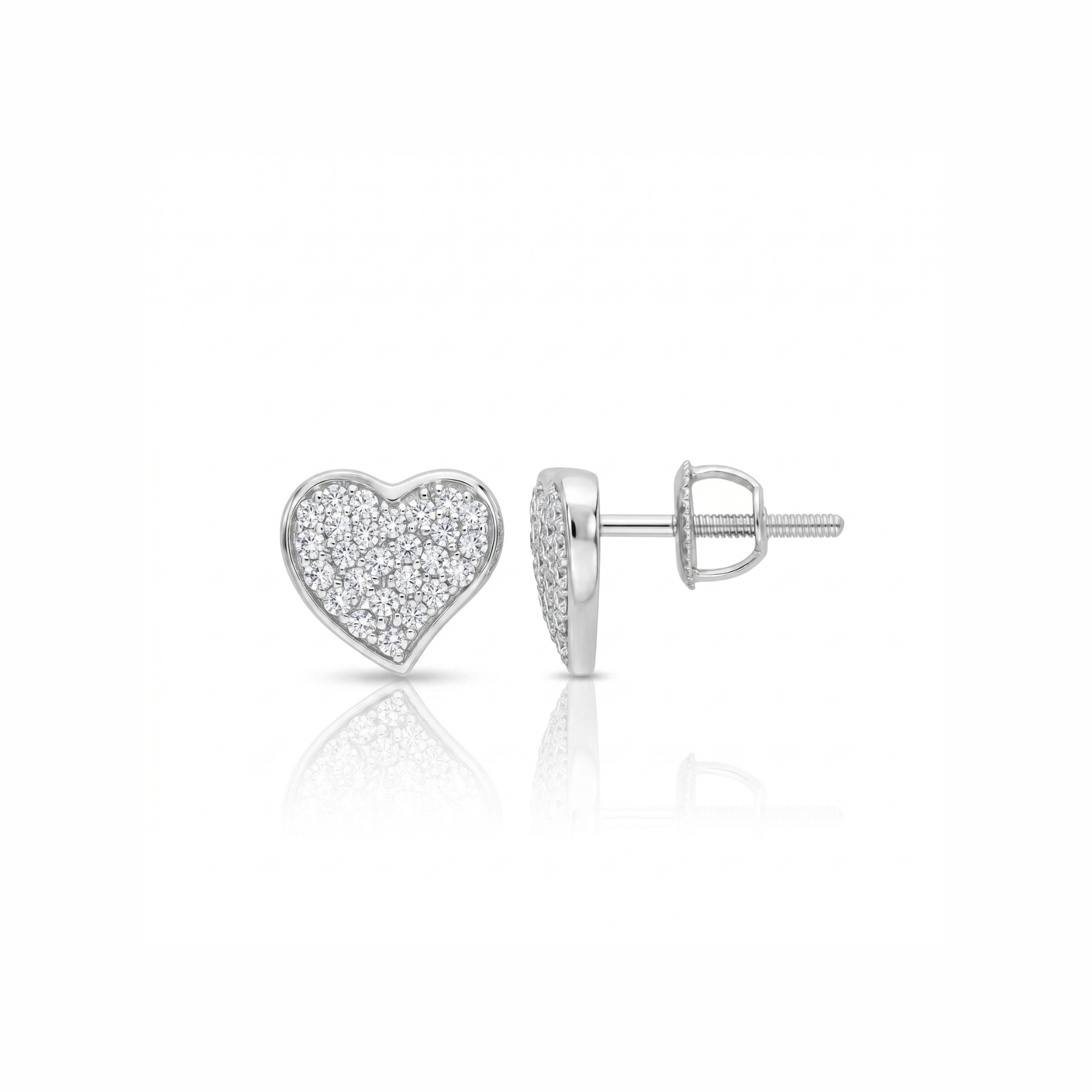 Dazzle Heart Lab Grown Diamond Earrings