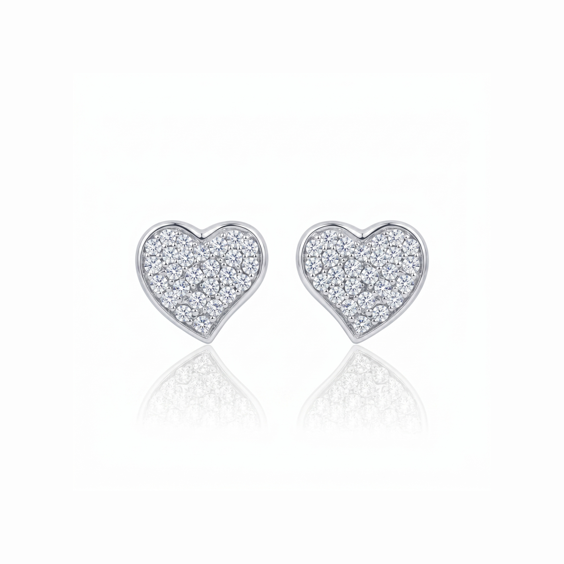 Dazzle Heart Lab Grown Diamond Earrings