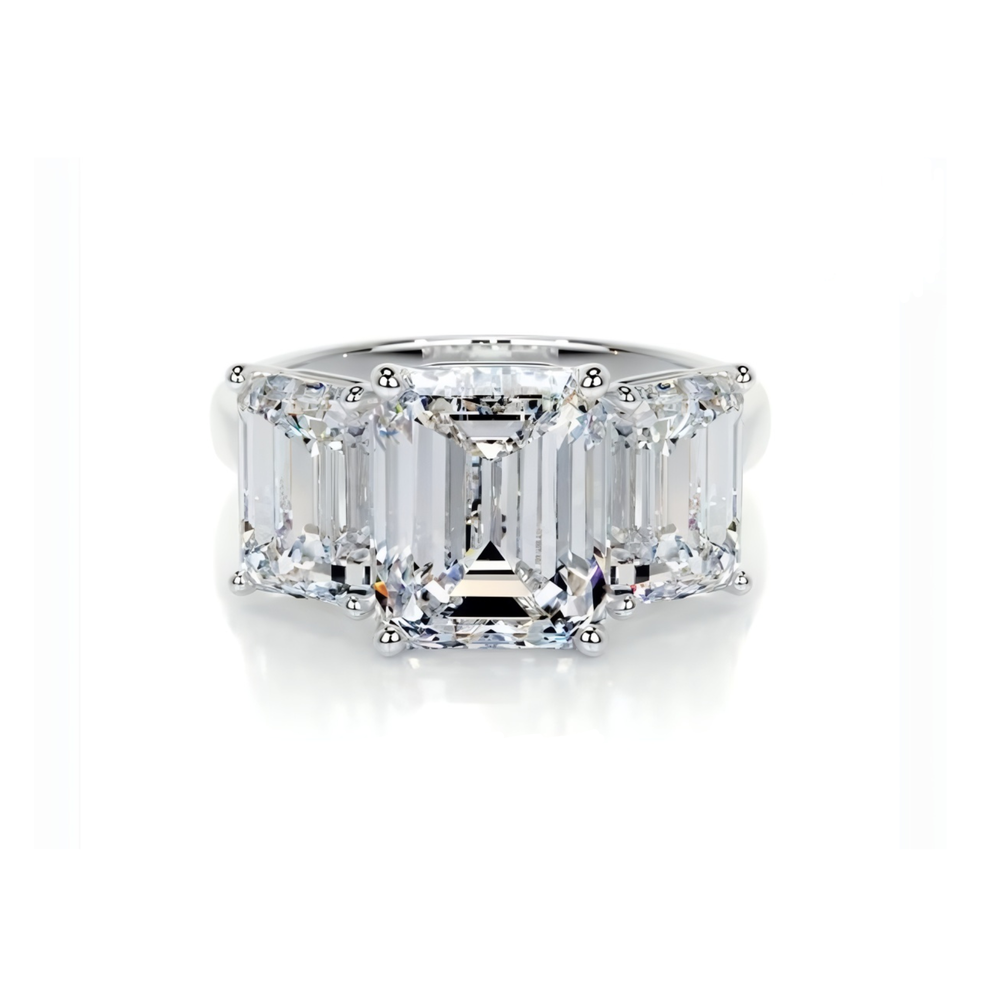 Triple Grace Solitaire Lab Grown Diamond Ring
