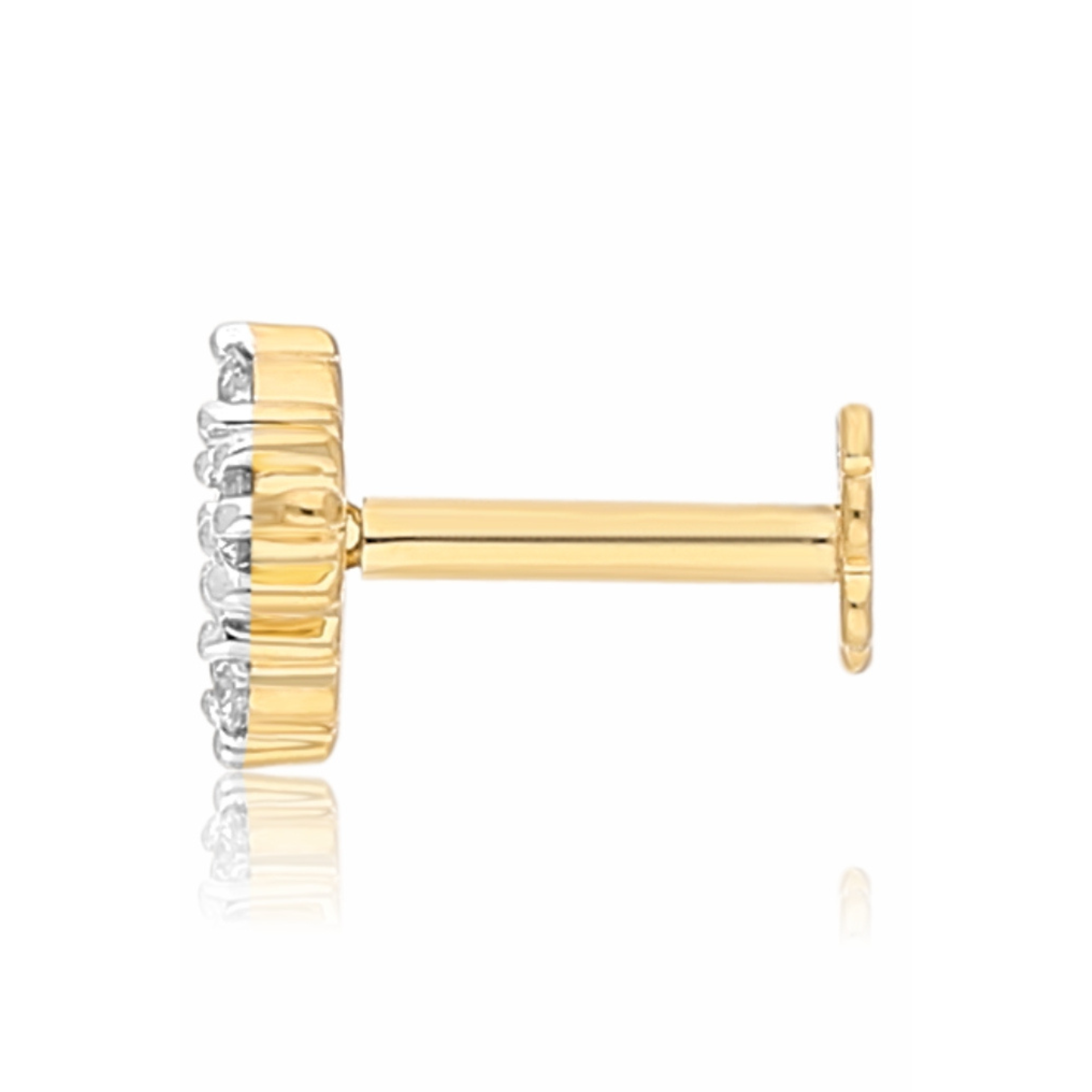 Twinkle Petal Lab Grown Diamond Nosepin