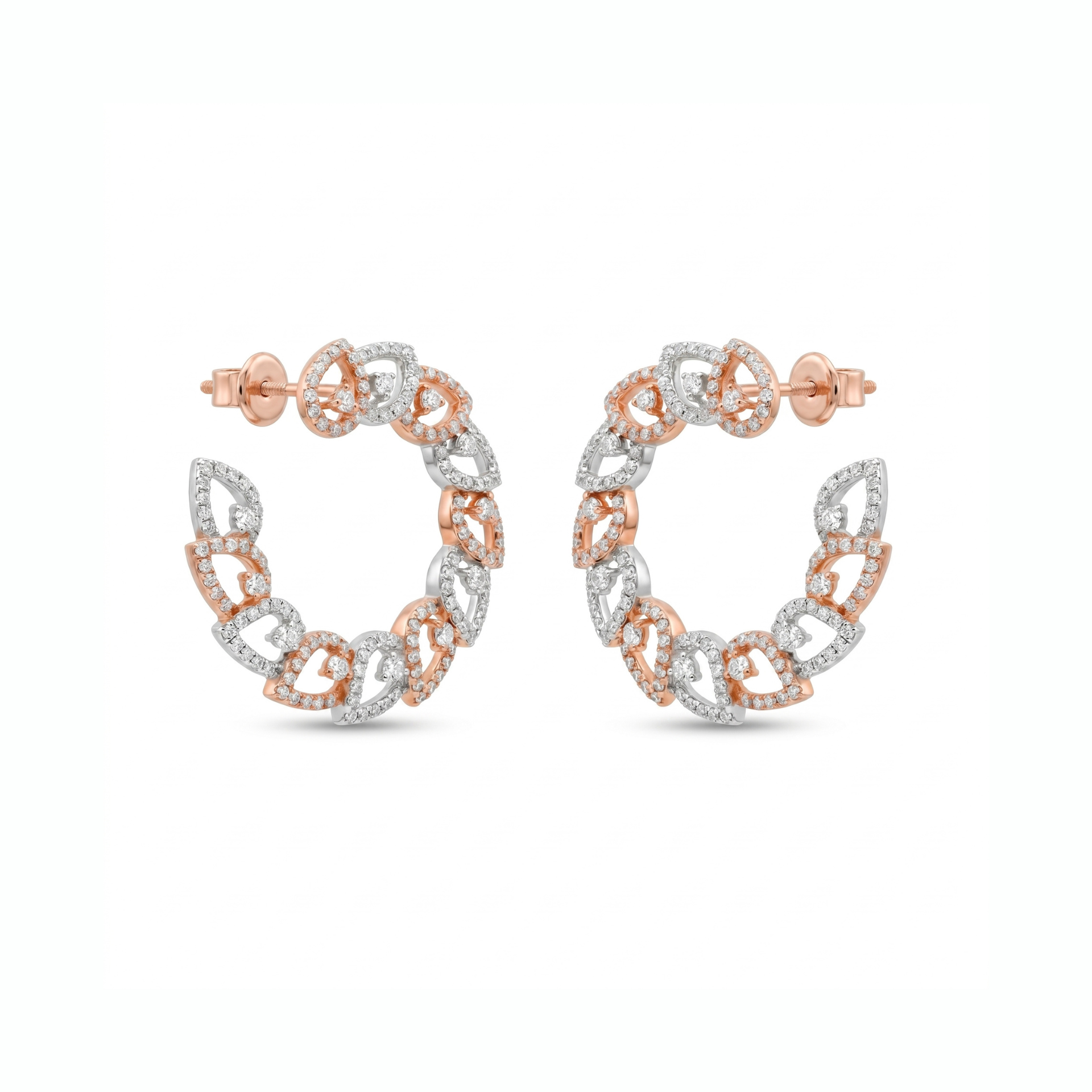 Aurelia Petal Lab Grown Diamond Earrings