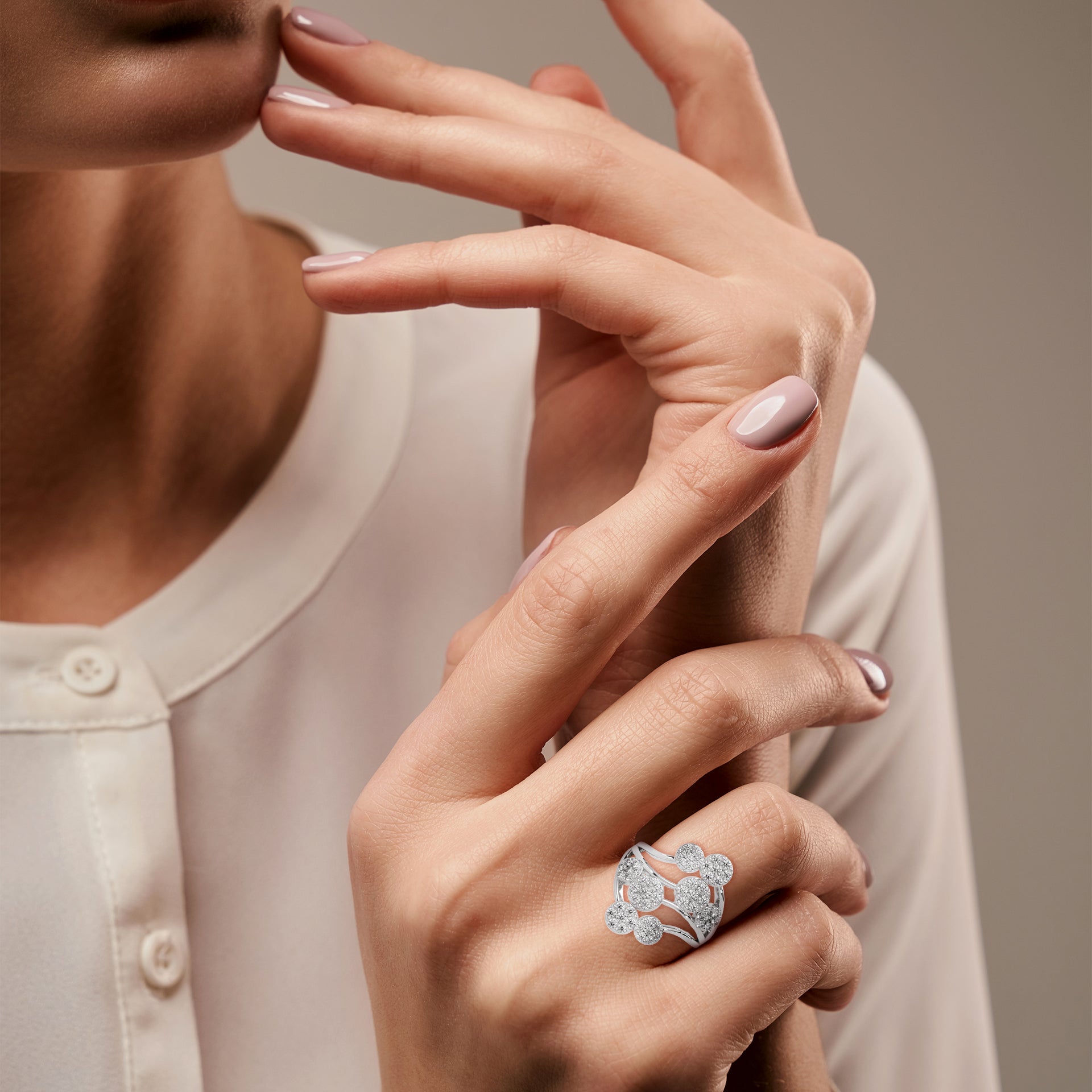 Stardust Symphony Lab Grown Diamond Ring