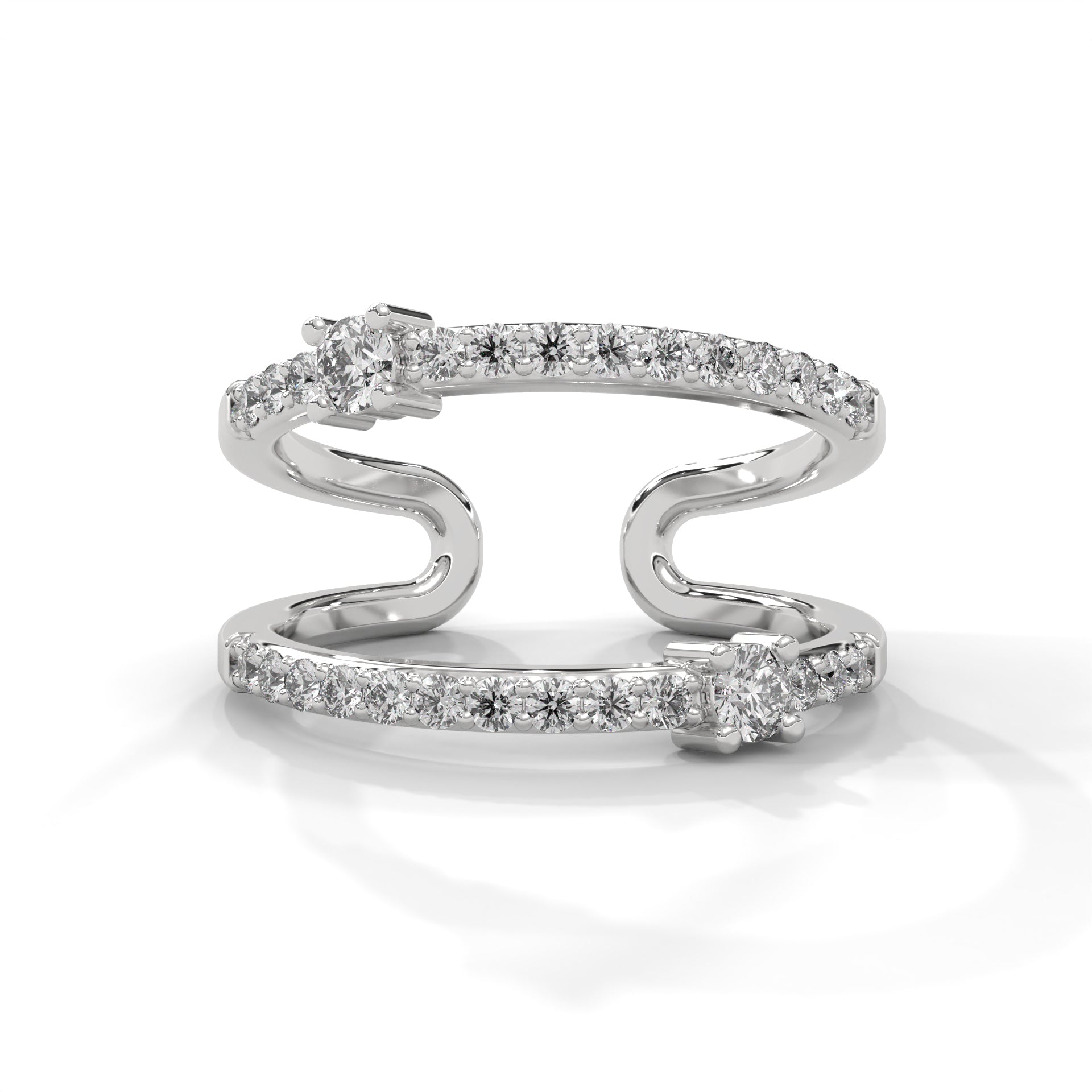 Radiant Flow Lab Grown Diamond Ring