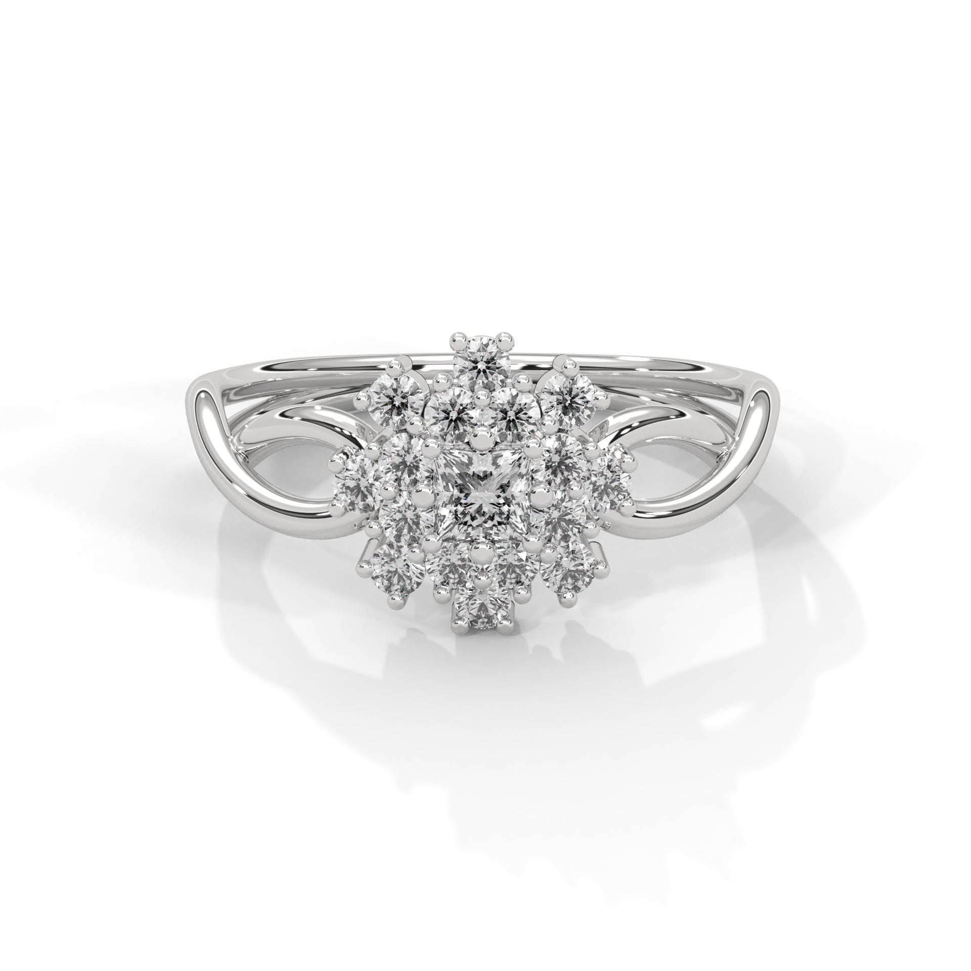 Celestial Blossom Lab Grown Diamond Ring