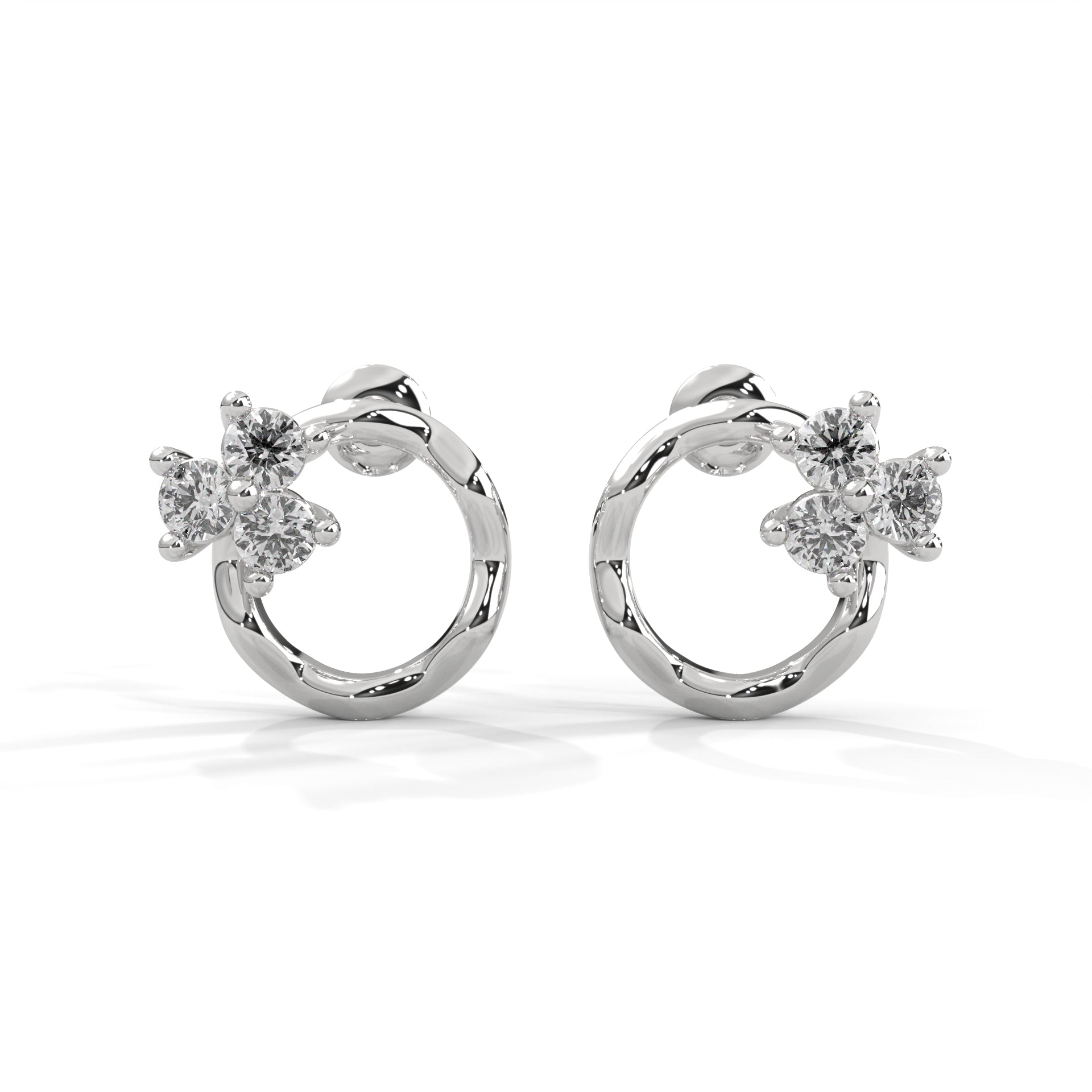Blossom Loop Lab Grown Diamond Earrings