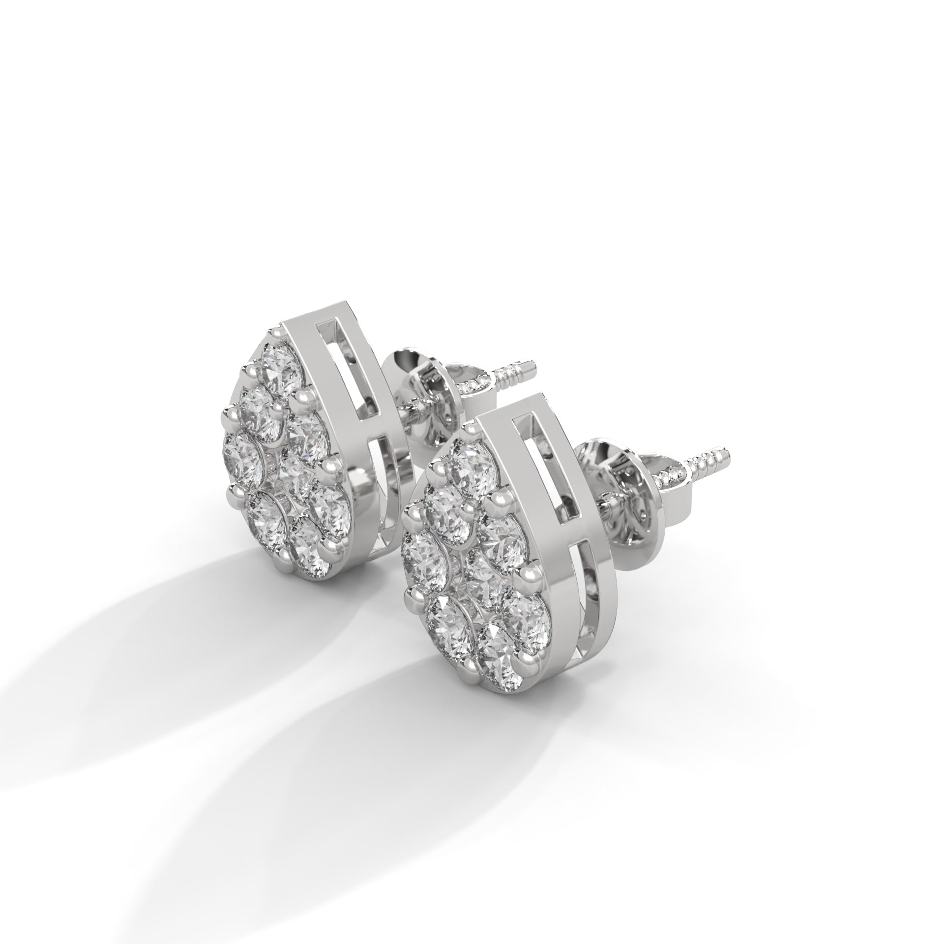 Luminous Teardrop Lab Grown Diamond Earrings