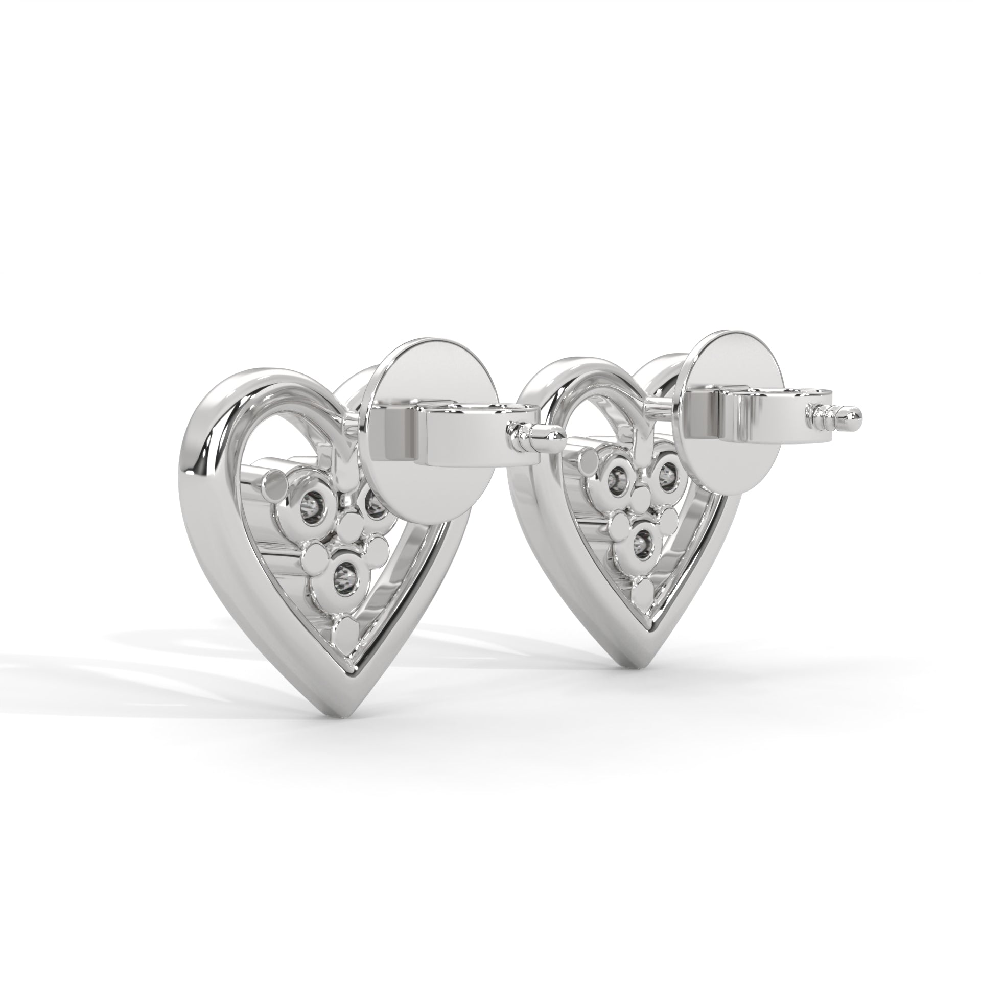 Radiant Heart Lab Grown Diamond Earrings
