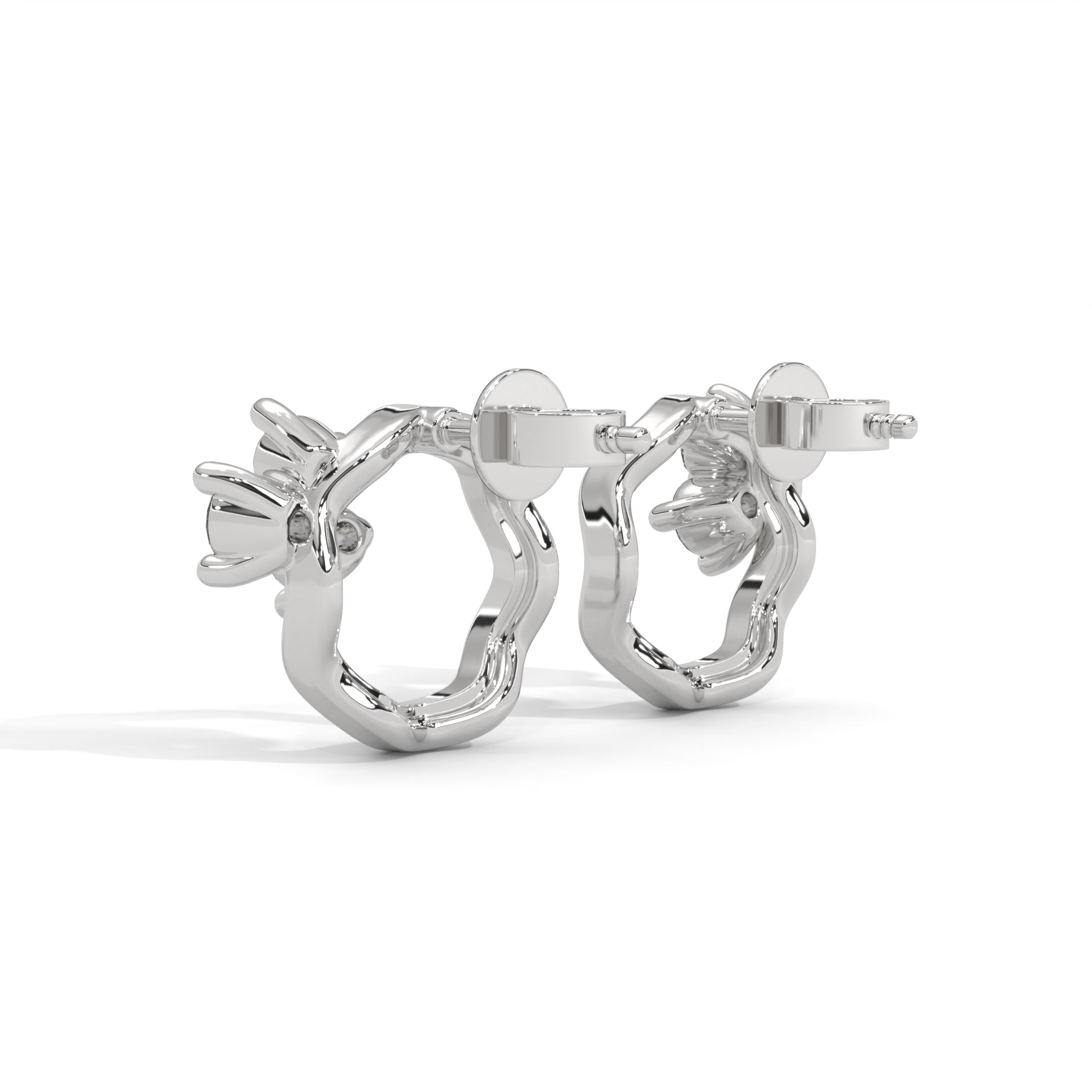 Blossom Loop Lab Grown Diamond Earrings