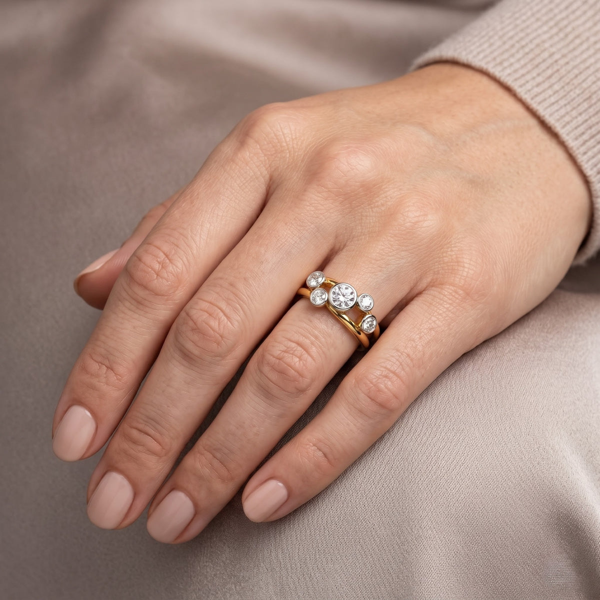 Evora Orbit Lab Grown Diamond Ring