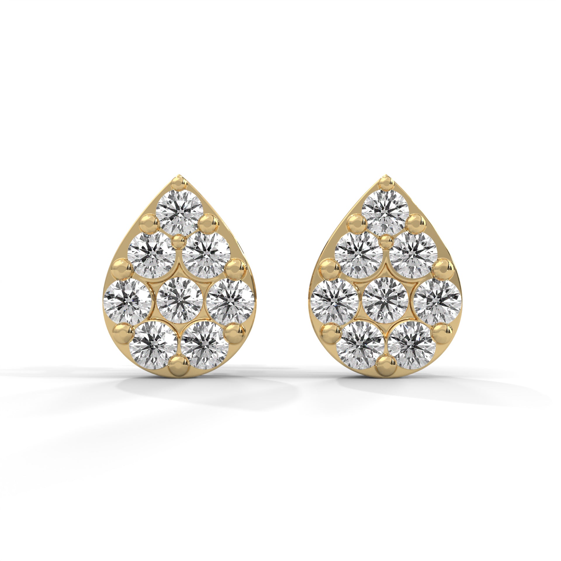 Luminous Teardrop Lab Grown Diamond Earrings
