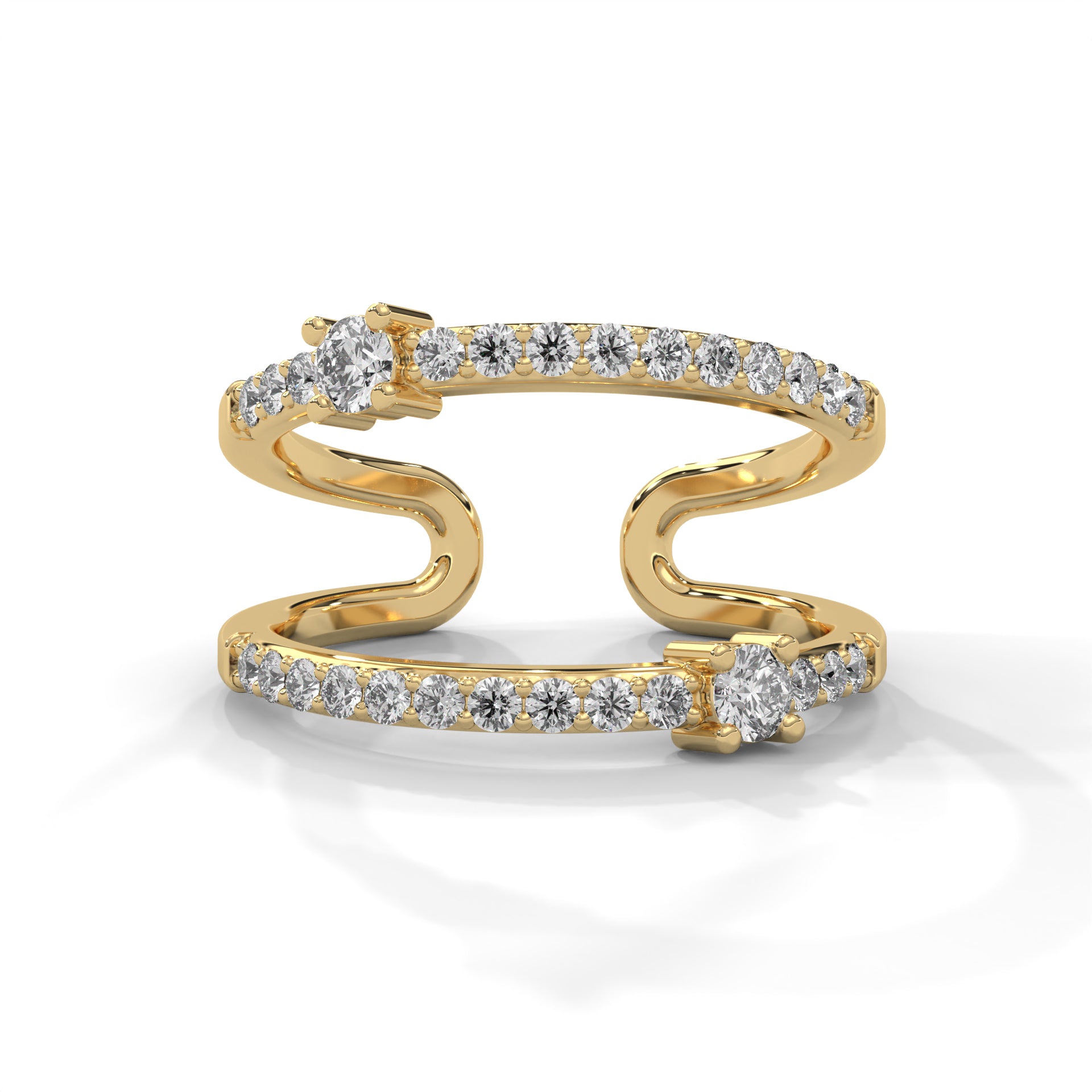 Radiant Flow Lab Grown Diamond Ring