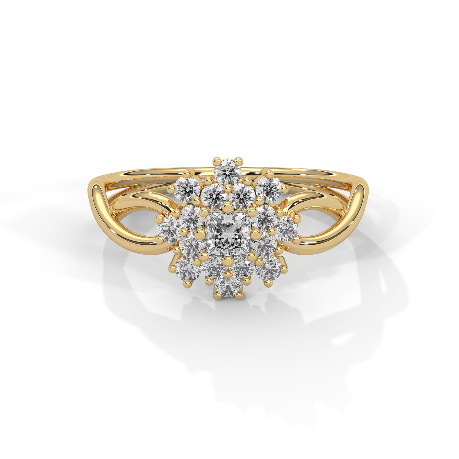Celestial Blossom Lab Grown Diamond Ring