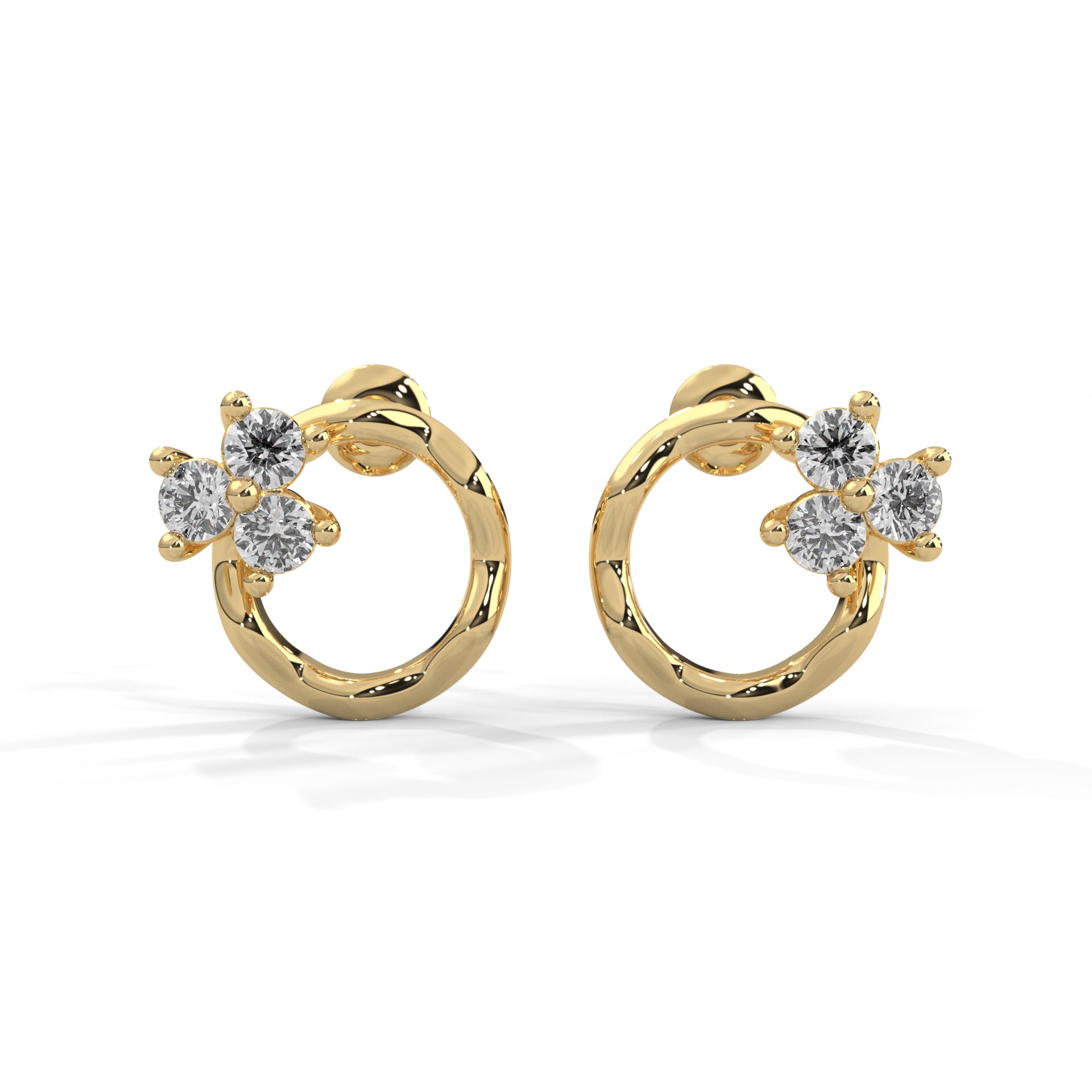 Blossom Loop Lab Grown Diamond Earrings