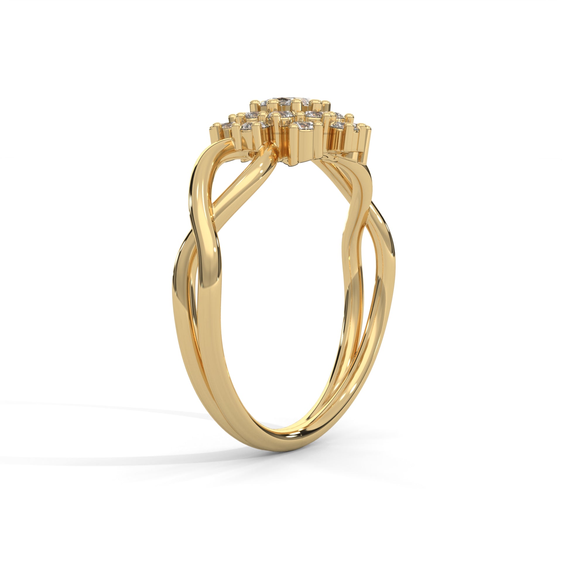 Celestial Blossom Lab Grown Diamond Ring