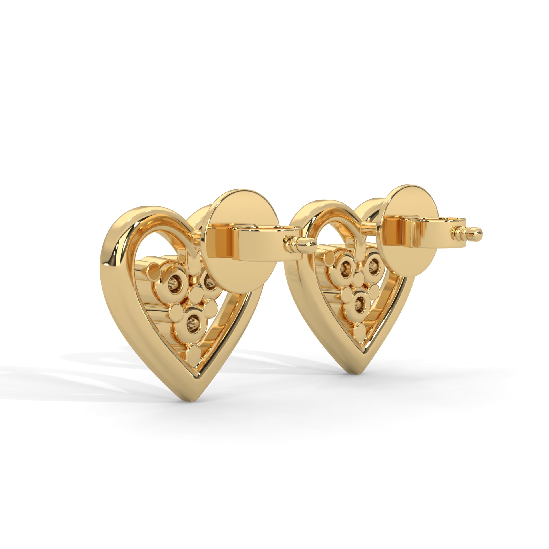 Radiant Heart Lab Grown Diamond Earrings