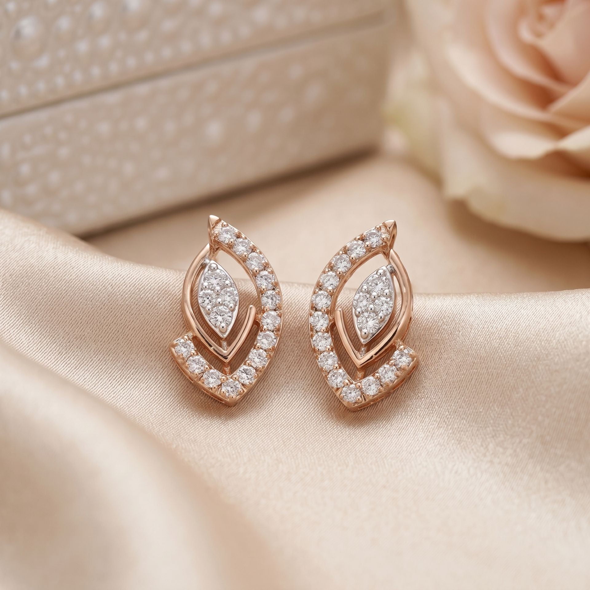 Winged Sparkle Lab Grown Diamond Earrings