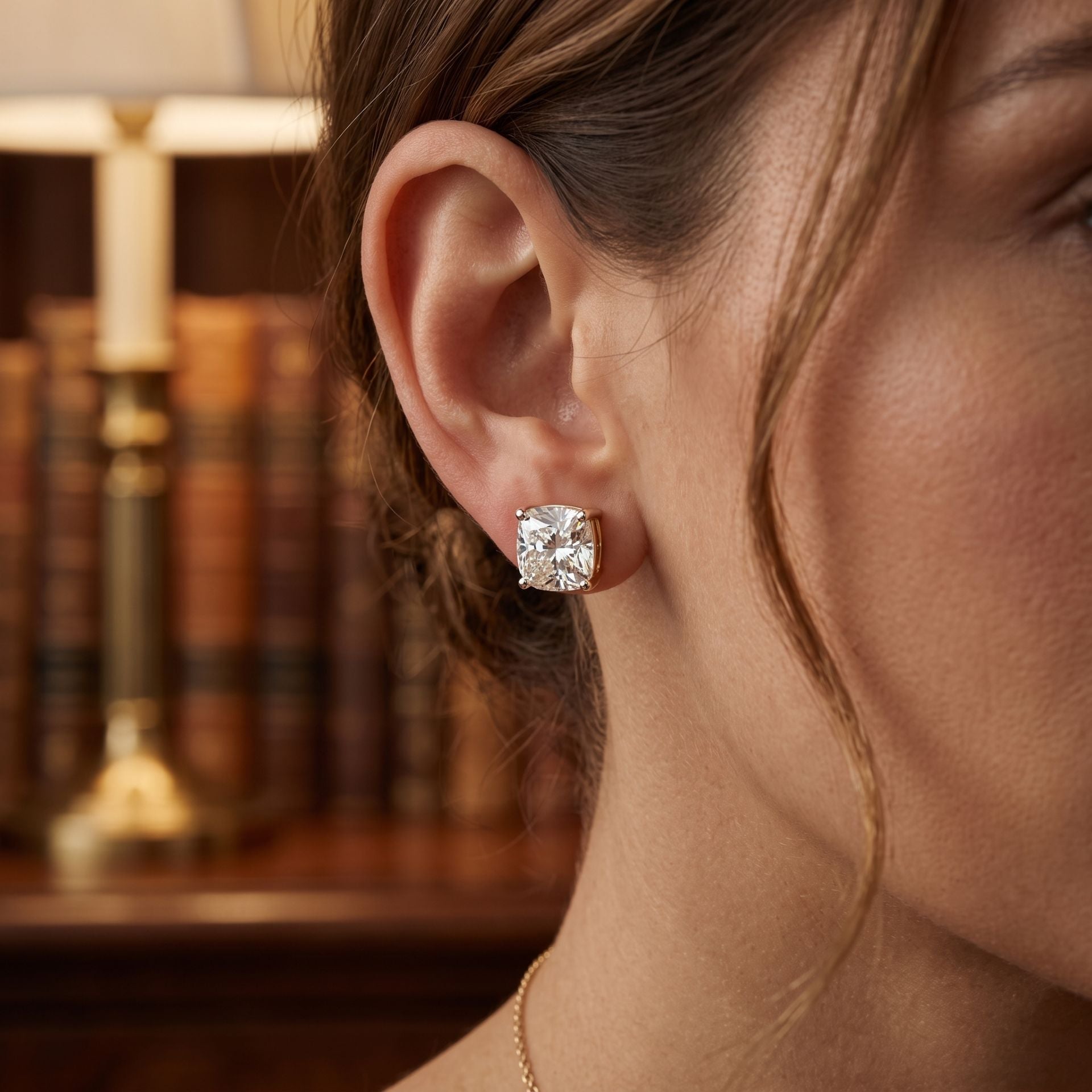 Velvet Solitaire Lab Grown Diamond Earrings