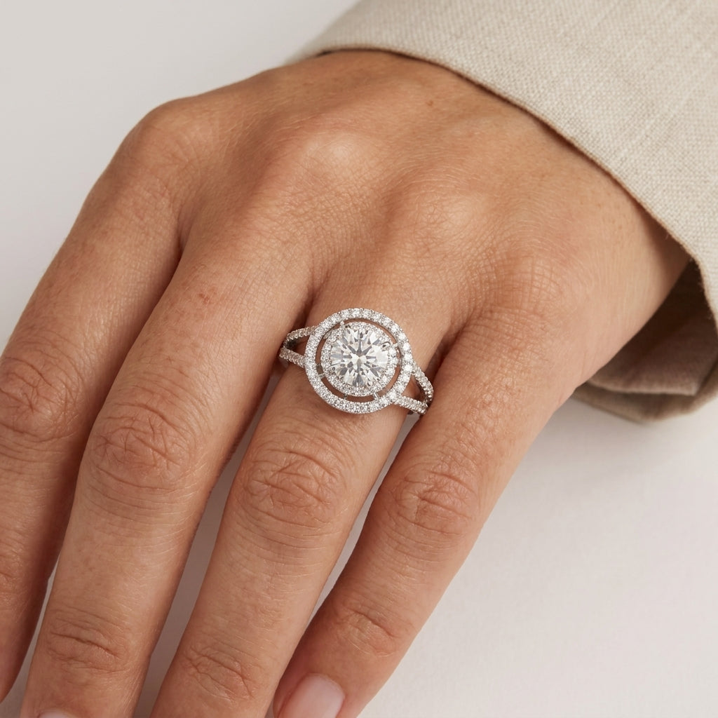 Diamond ring on a person&