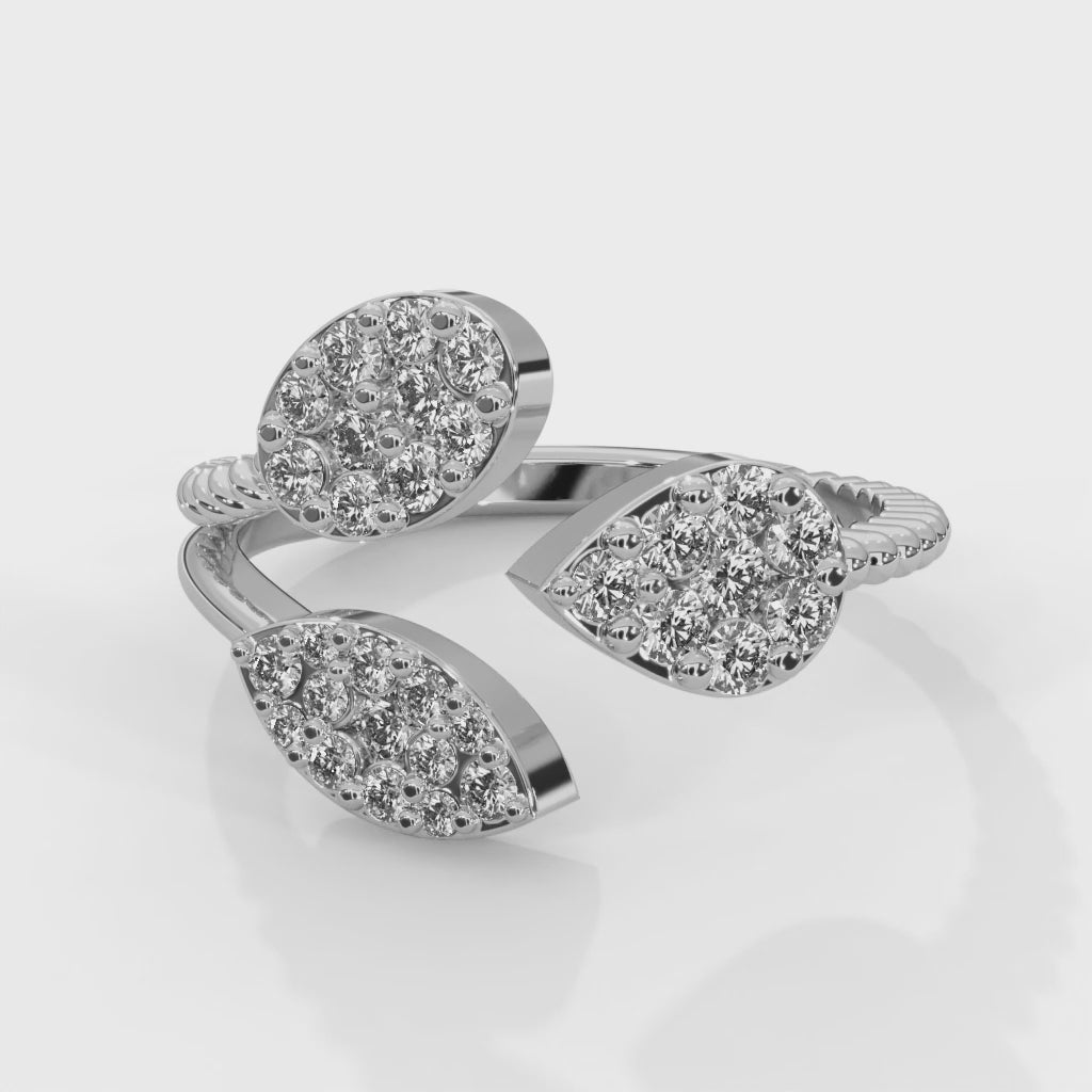 Enchanted Leaf Lab Grown Diamond Ring