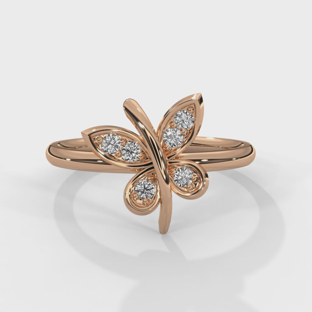 Enchanted Butterfly Lab Grown Diamond Ring