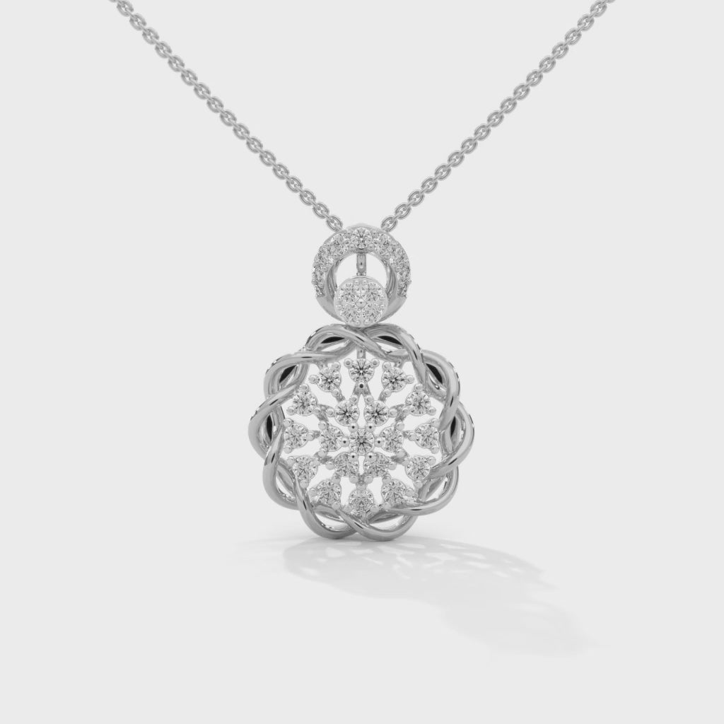 Enchanted Bloom Lab Grown Diamond Pendant
