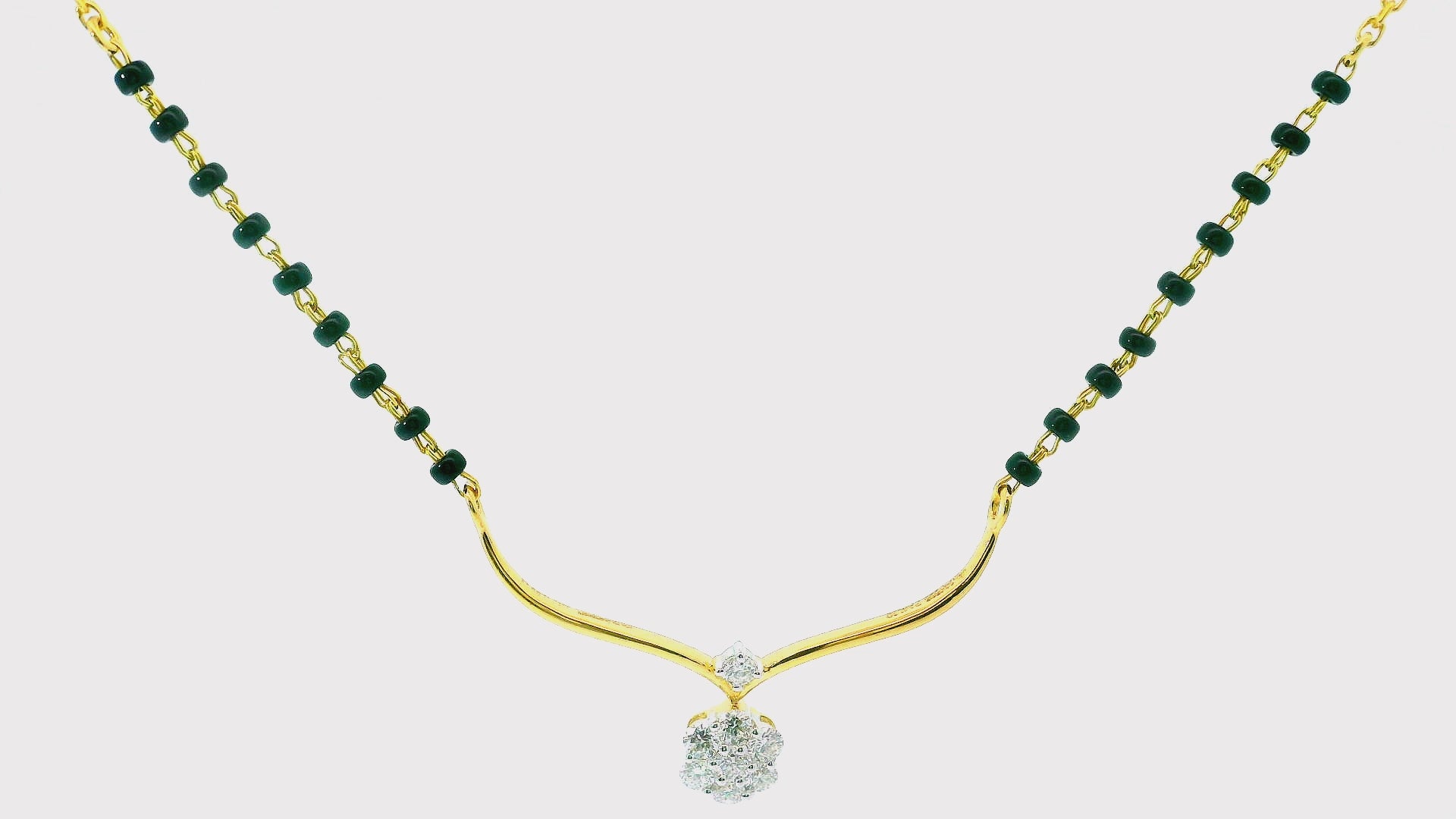 Graceful Bloom Lab Grown Diamond Mangalsutra
