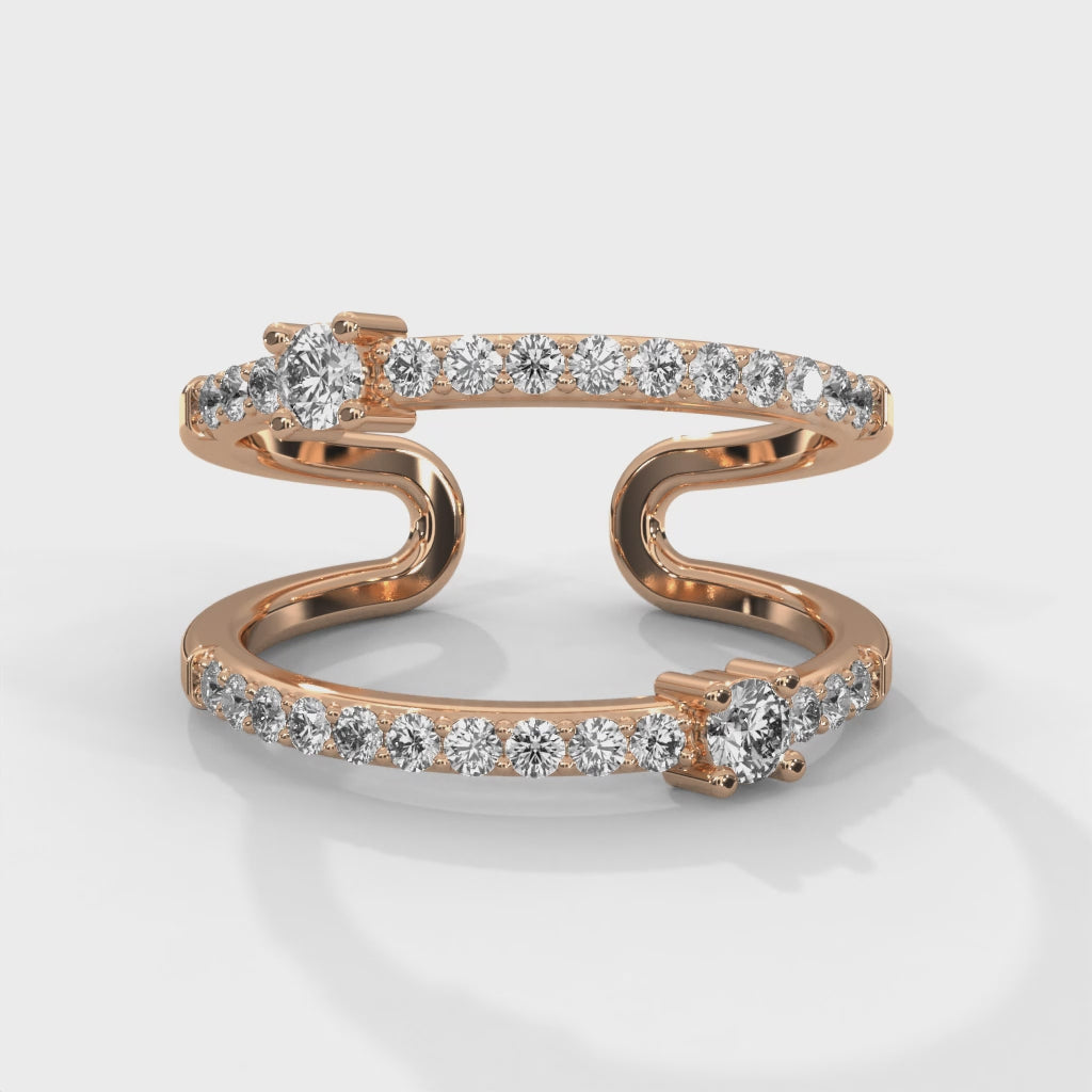 Radiant Flow Lab Grown Diamond Ring
