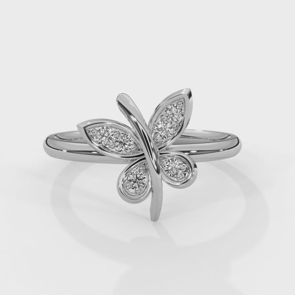 Enchanted Butterfly Lab Grown Diamond Ring