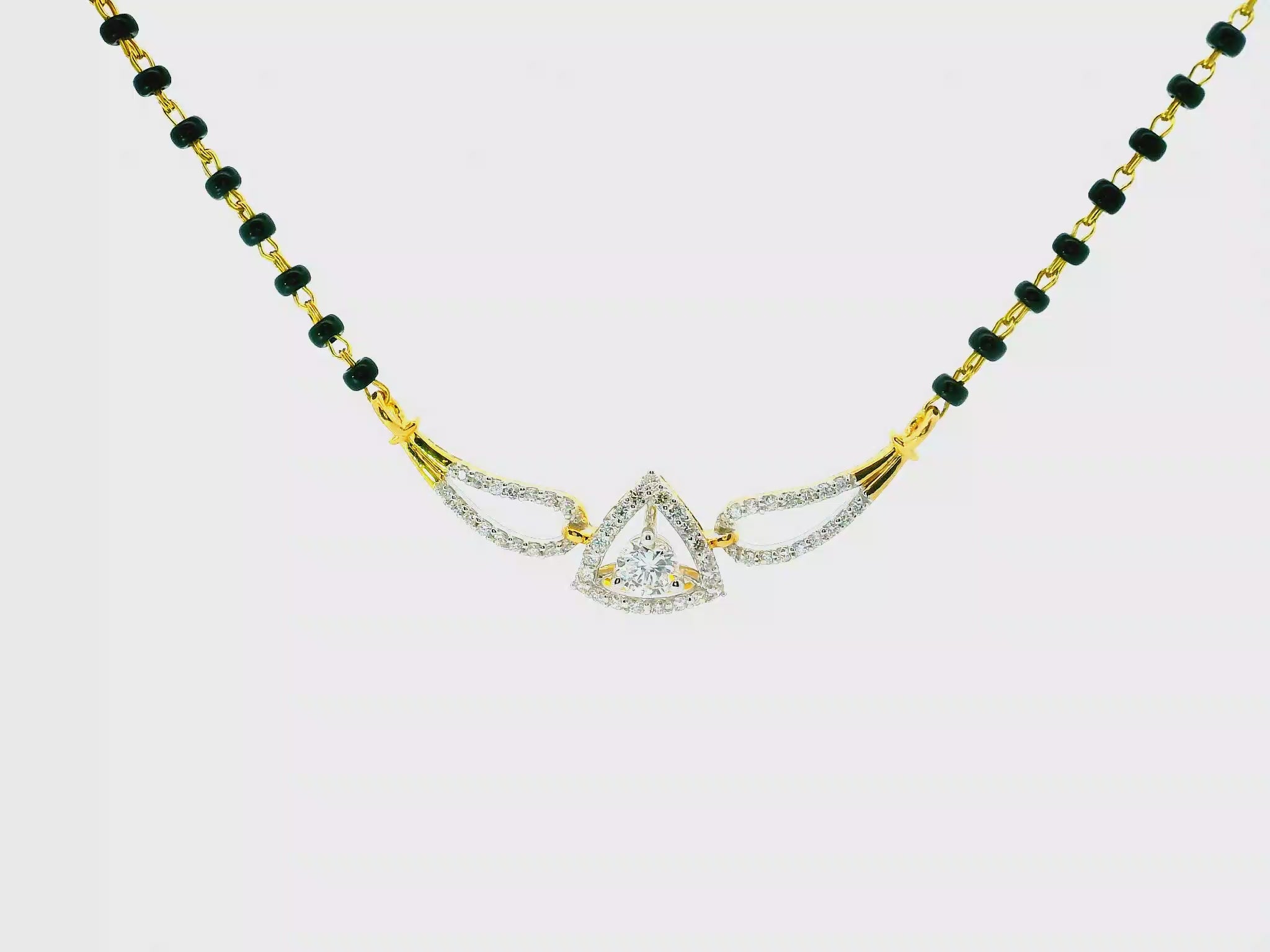 Tranquil Trillion Lab Grown Diamond Mangalsutra