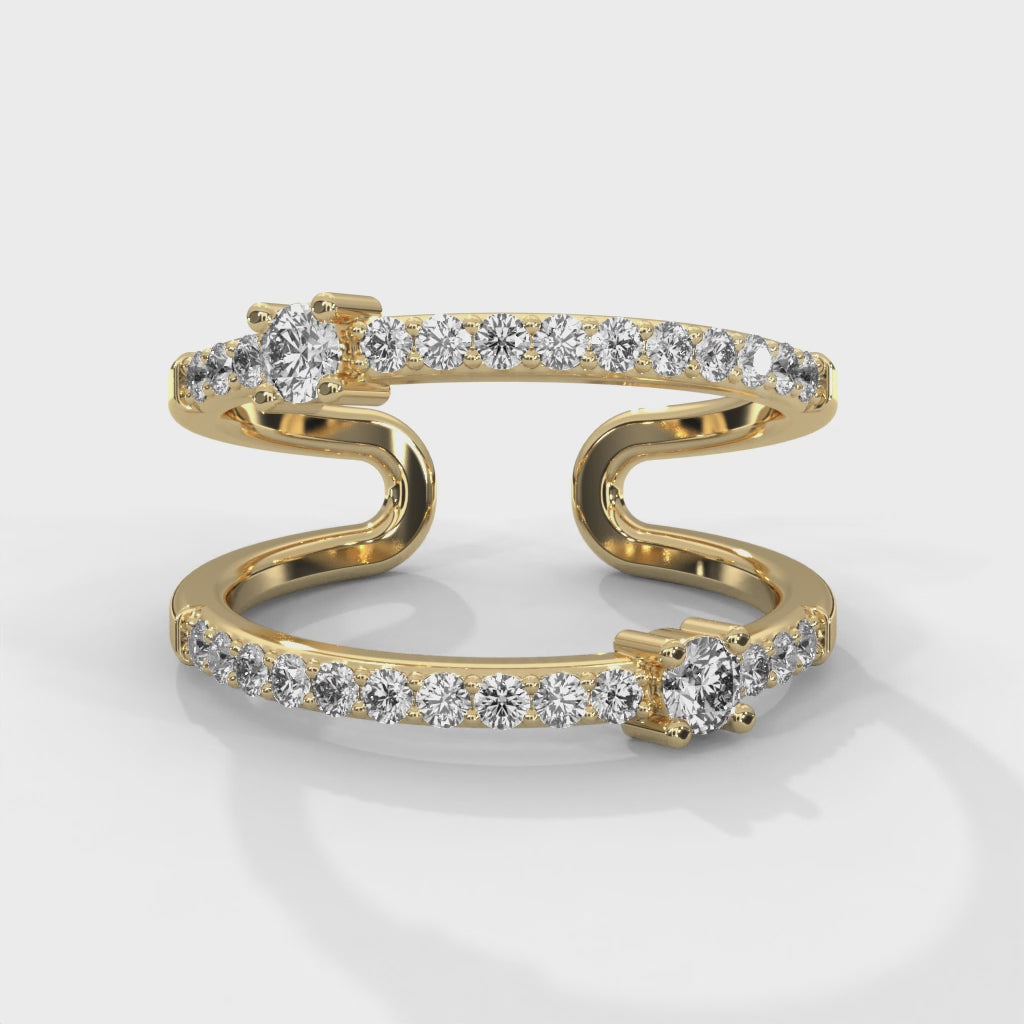 Radiant Flow Lab Grown Diamond Ring