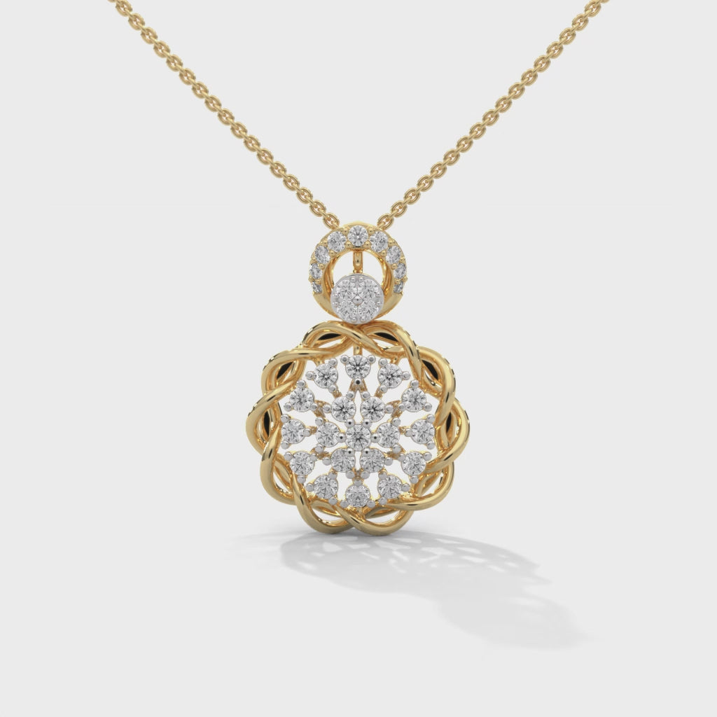 Enchanted Bloom Lab Grown Diamond Pendant