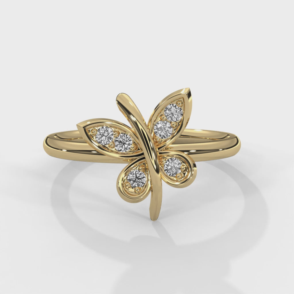 Enchanted Butterfly Lab Grown Diamond Ring