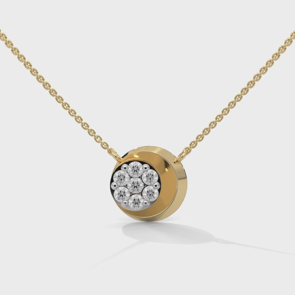 Celestial Cluster Lab Grown Diamond Pendant