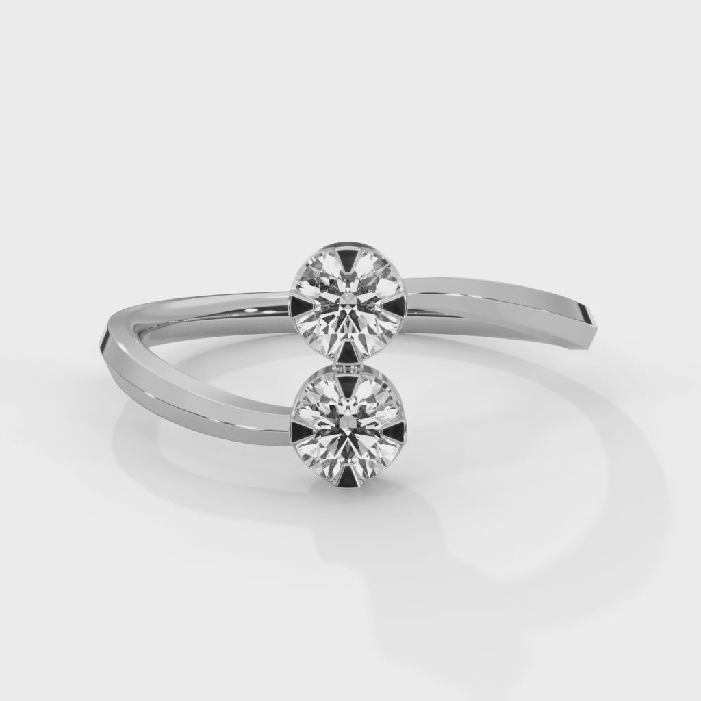 Twin Spark Lab Grown Diamond Ring