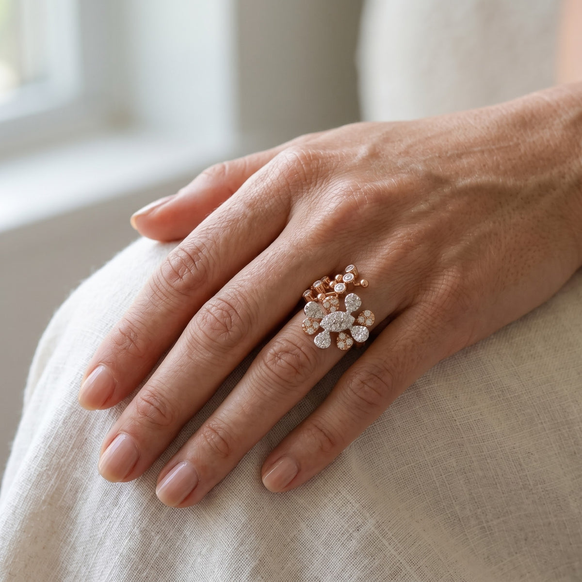 Serelle Botanical Lab Grown Diamond Ring