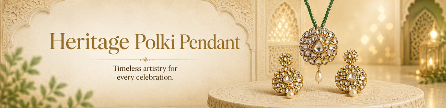 Polki Pendant Set