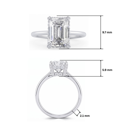 Amelia Solitaire Lab Grown Diamond Ring