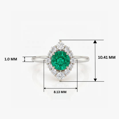 Merit Platinum Plated Lab Grown Diamond Ring