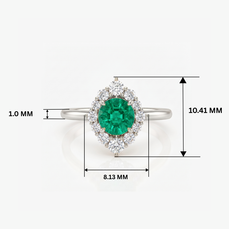 Merit Platinum Plated Lab Grown Diamond Ring