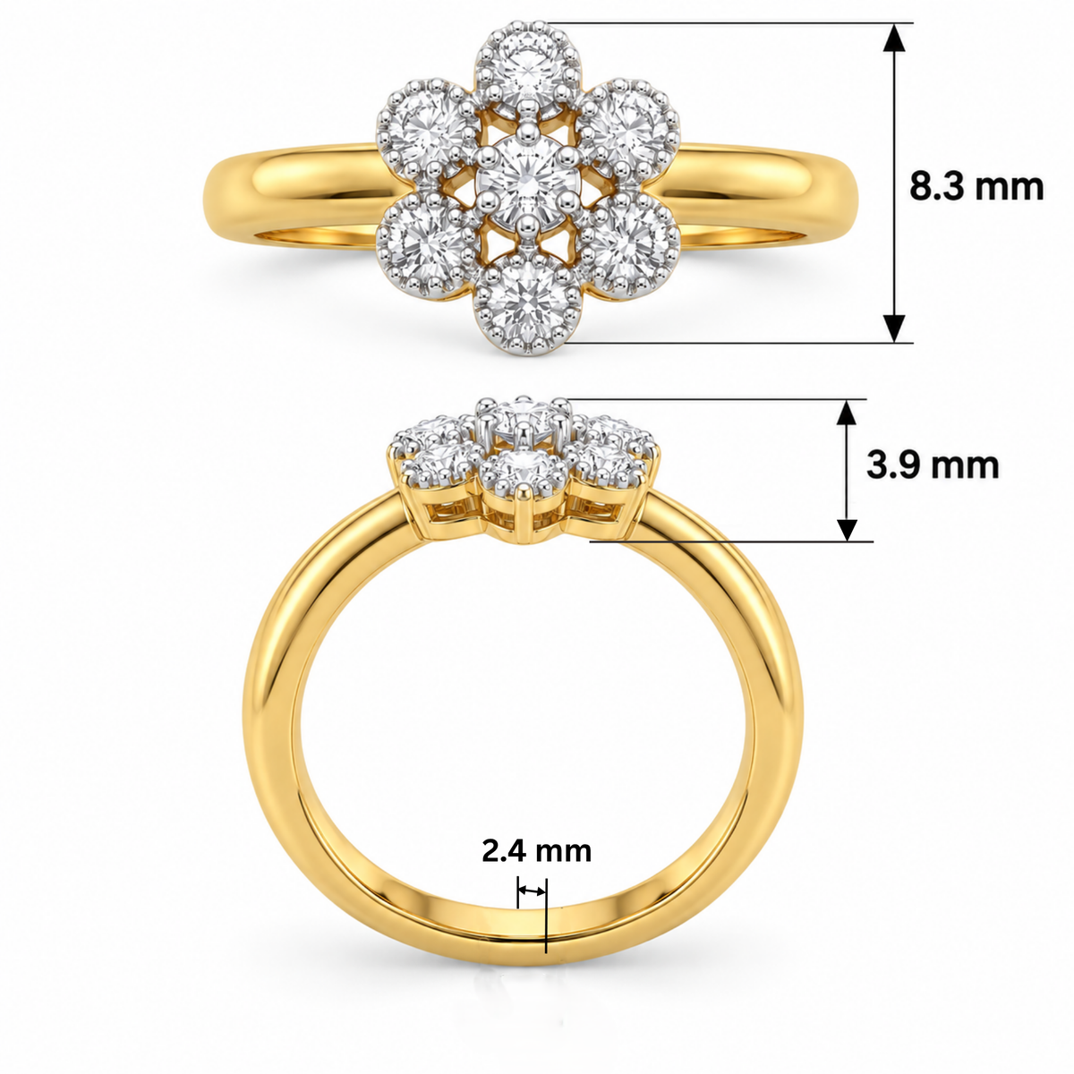 Elira Bloom Lab Grown Diamond Ring