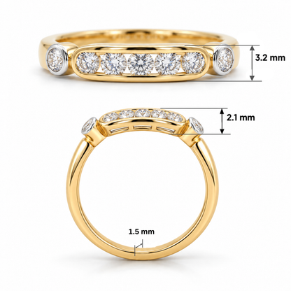 Celestia Linear Lab Grown Diamond Ring