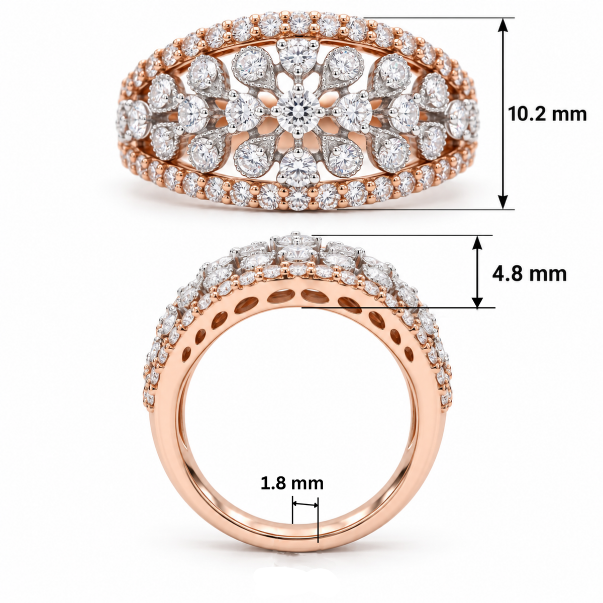 Zarelle Bloom Lab Grown Diamond Ring