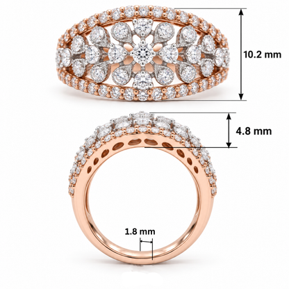Zarelle Bloom Lab Grown Diamond Ring