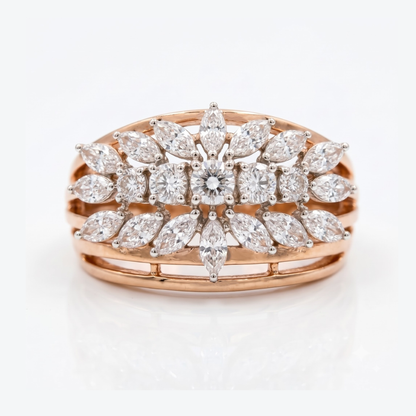 Serelle Floral Lab Grown Diamond Ring